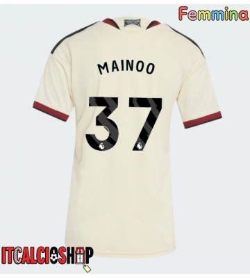 Manchester United Kobbie Mainoo #37 Terza Maglia Femmina 2026-27 Manica Corta